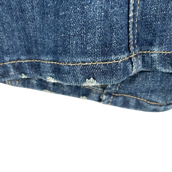 Baccini Denim Peacock Embroidered Vest Floral Hippie Bohemian Gypsy - Picture 4 of 6